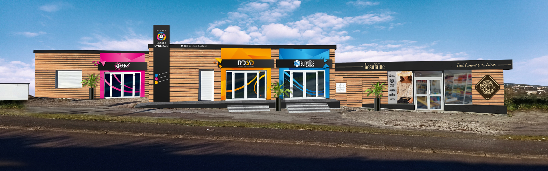 enseignes du batiment espace synergie